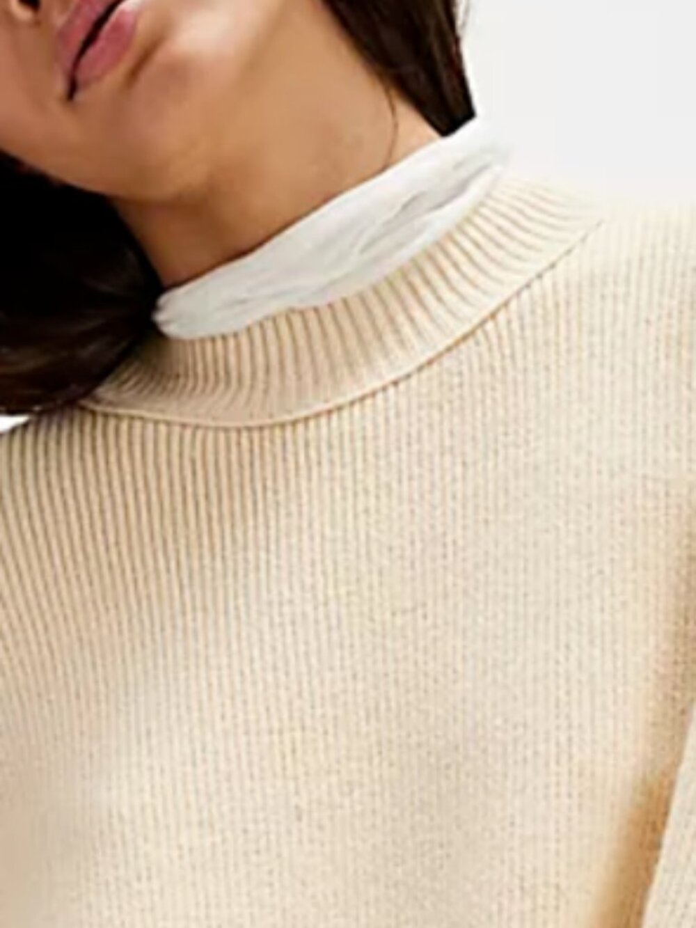 NWT Free People Creme Easy Street Tunic Sweater - Picture 8 of 14